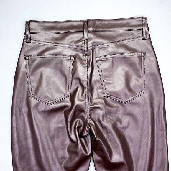 GAP faux leather Skinny Pants - Dark Brown - cropped - Picture 11 of 13